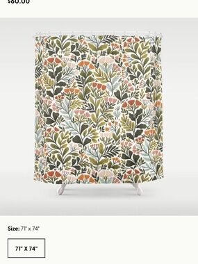Society 6 Shower Curtain - Month of May in White by Iz Ptica